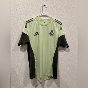 adidas Men's Real Madrid CF Training Warm Up Soccer Jersey Size Large Green